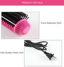 Curling Iron Brush, Dual Voltage Travel 1 Inch Ceramic Tourmaline Ionic Hair Curler Hot Brush, Professional Anti-Scald Instant Heat Up Curling Wands, Heated Styler Brush