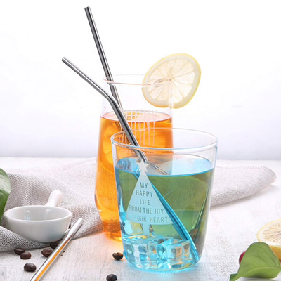 8 Stainless Steel Metal Straws Ultra Long 10.5 Inch Reusable Straws